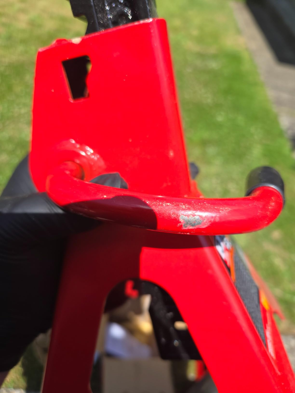 BIG RED T43002A Torin Steel Jack Stands: Double Locking, 3 Ton (6,000 lb) Capacity, Red, 1 Pair customer photo 2