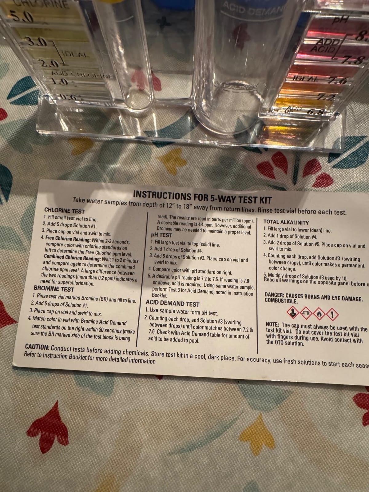 Poolmaster 5-Way Pool & Spa Water Test Kit with Liquid Reagents customer photo 2