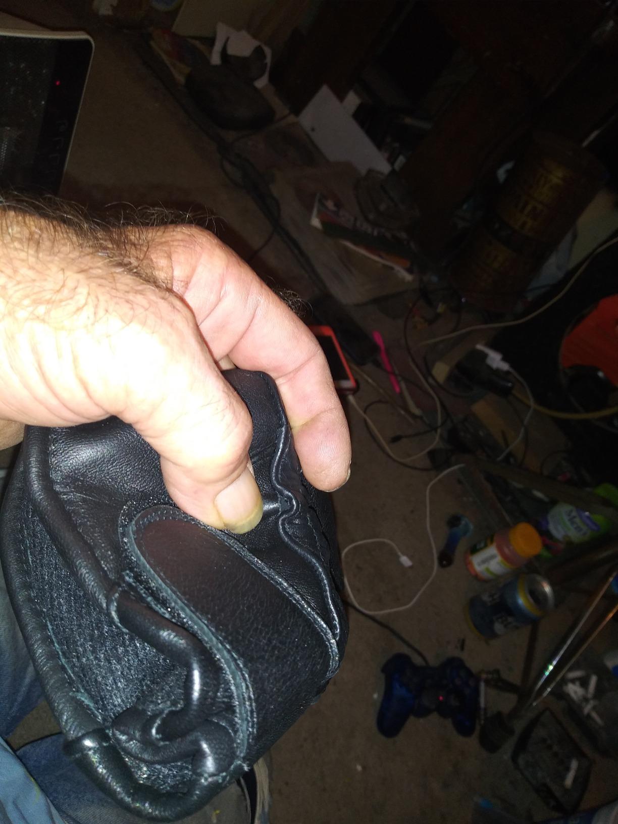 Touring Winter Motorcycle Gloves, 100% Natural Sheep Leather Warm Gauntlet customer photo 2
