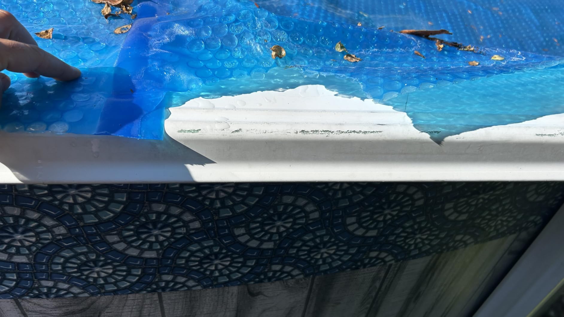 8-mil Solar Blanket for Oval 12-ft x 24-ft Above-Ground Pools – Blue customer photo 2