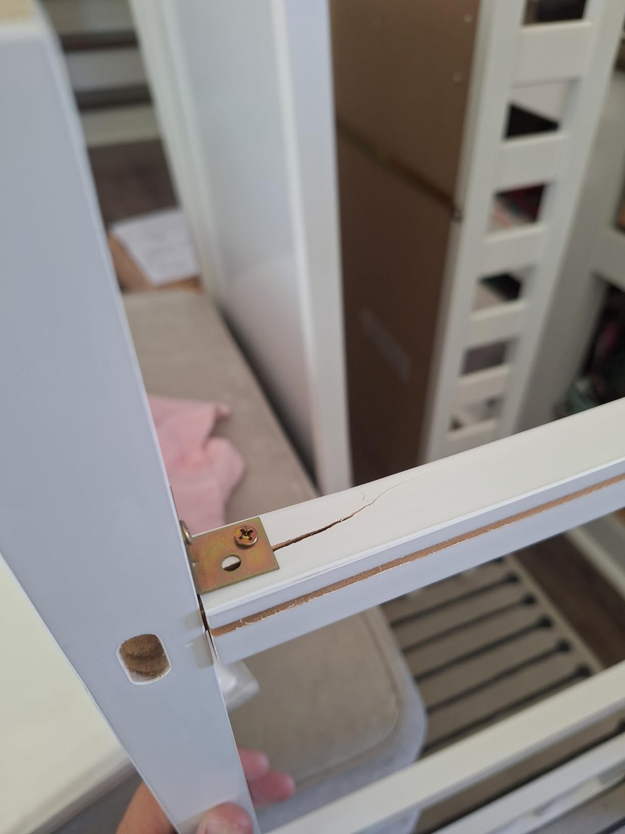 Dream On Me Emily Changing Table with Two Storage Shelves, White customer photo 1