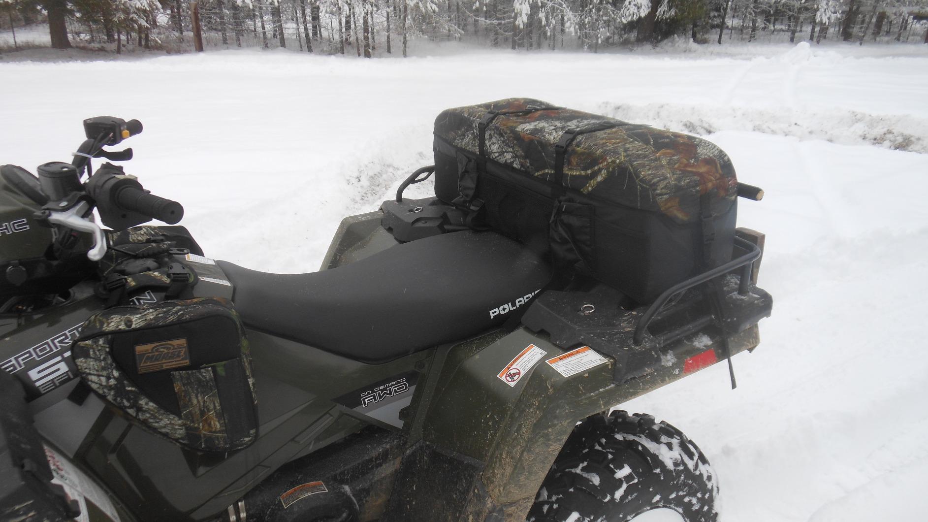 ATV Tek Arch Series Hunting and Fishing Expedition ATV/UTV Rear Rack Cargo Bag, Kings Mountain Shadow Camo, Waterproof ATV Bag with Spacious Compartments, Steel Frame Support. customer photo 2