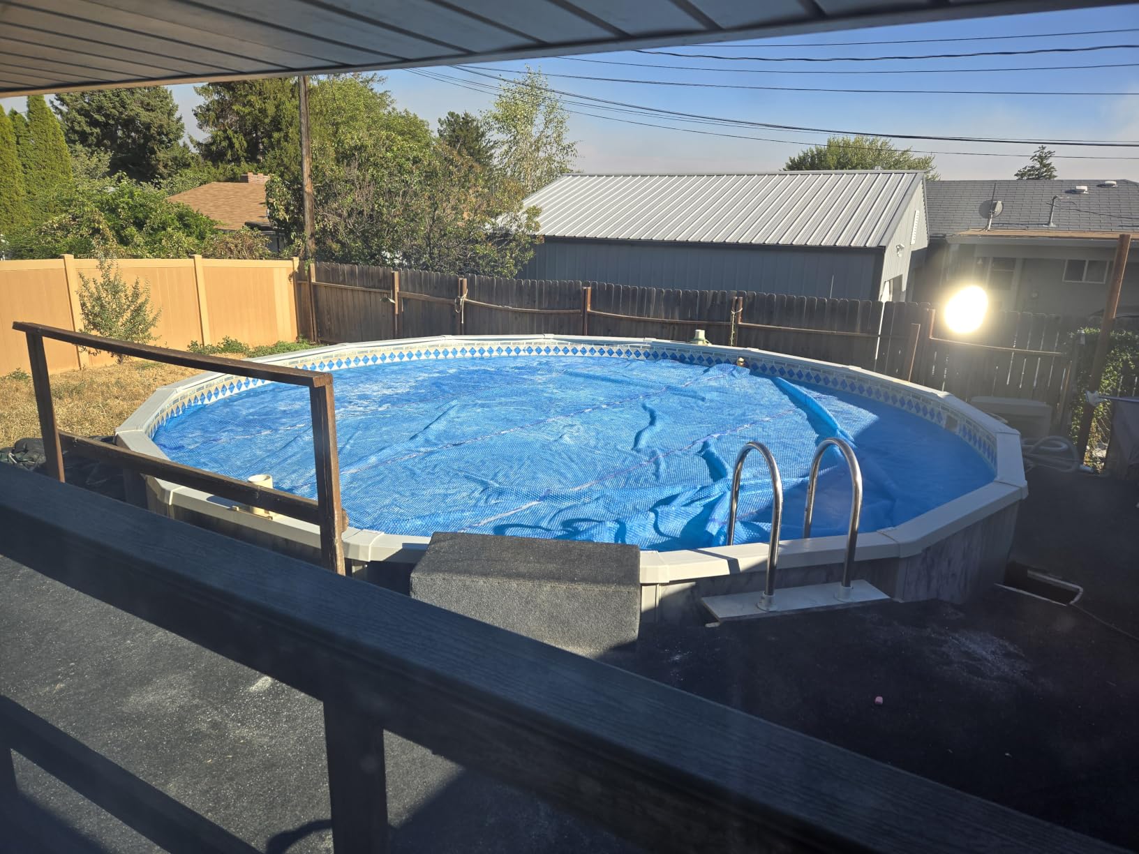 Sun2Solar Blue 18 ft Round Solar Cover | 8 Mil | Heat Retaining customer photo 2