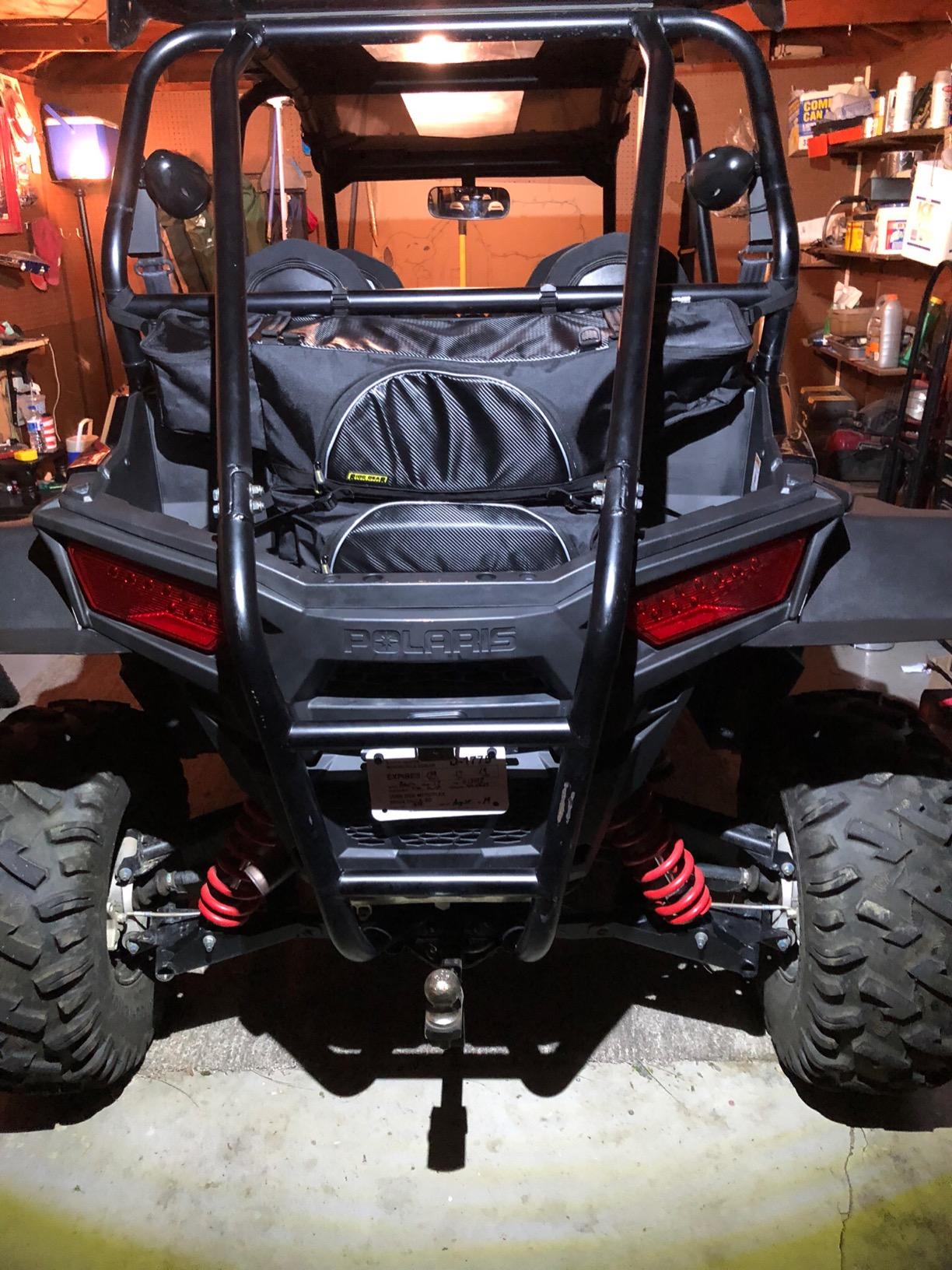 Nelson-Rigg USA UTV Rear Cargo Bag Fits Most UTV’s including Polaris RZR, Kawasaki KRX, CFMoto ZForce. Universal Mounting, 2 side pockets, 2 large compartment, reflective accents customer photo 1