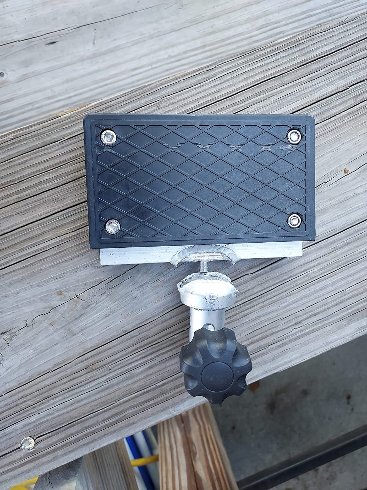 Brocraft Trolling Motor Mount Bracket, Removable Deck Mount for Clamp-On Electric Trolling Motors, Marine Aluminum & Nylon, Boat Motor Mount customer photo 1