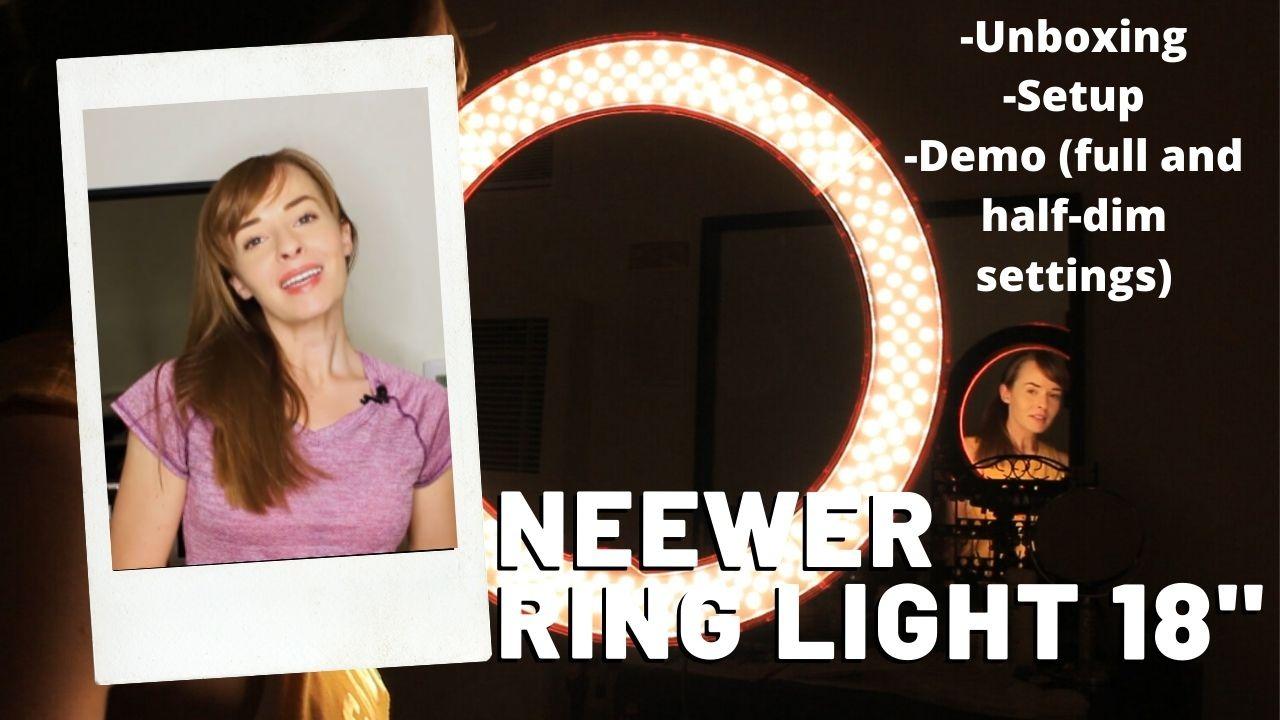 NEEWER RL-18 Ring Light 18inch Kit: 55W 5600K Professional LED with Stand customer photo 2