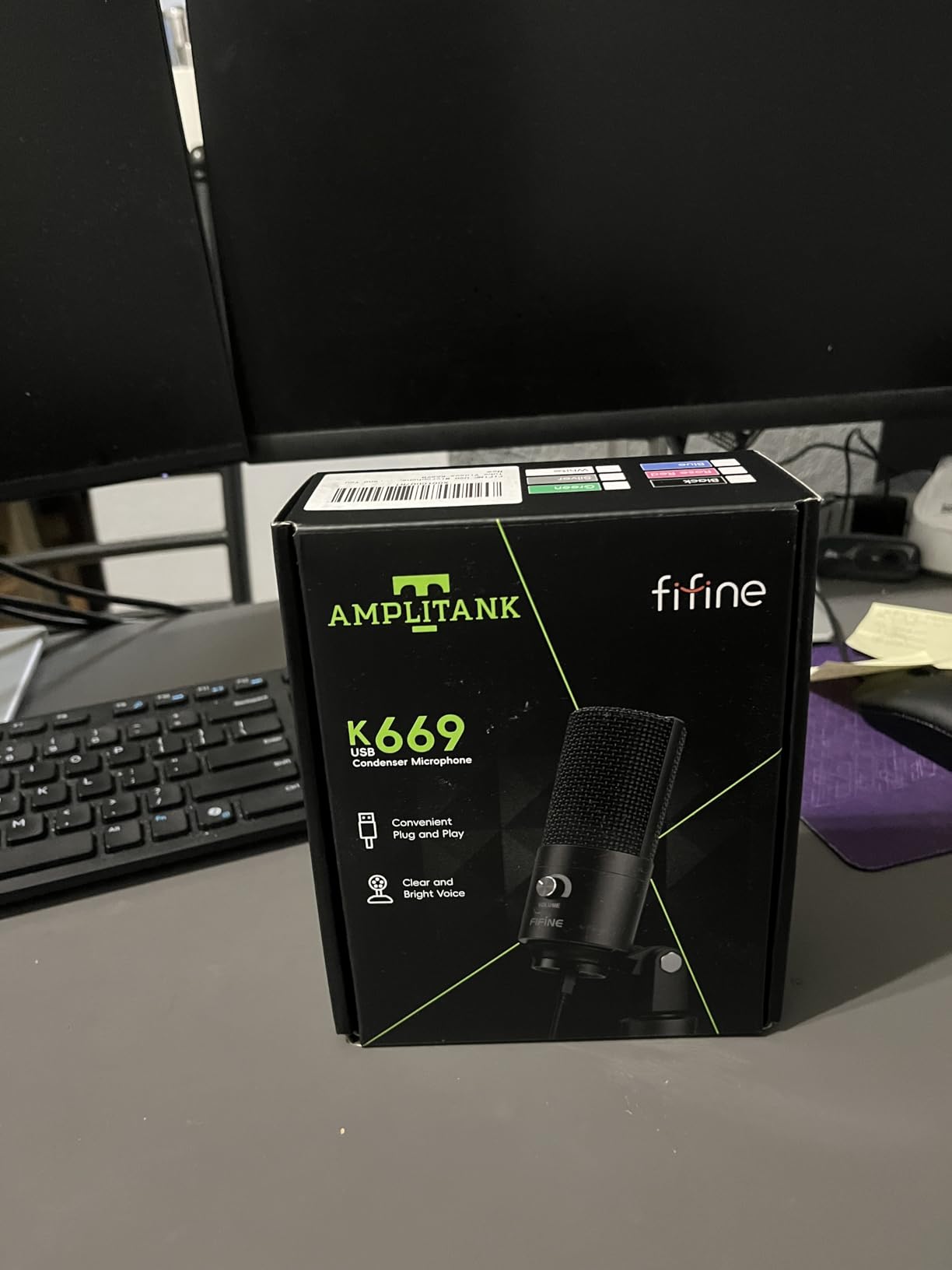 FIFINE K669B USB Microphone, Condenser Recording Mic for Vocals, Meeting customer photo 2