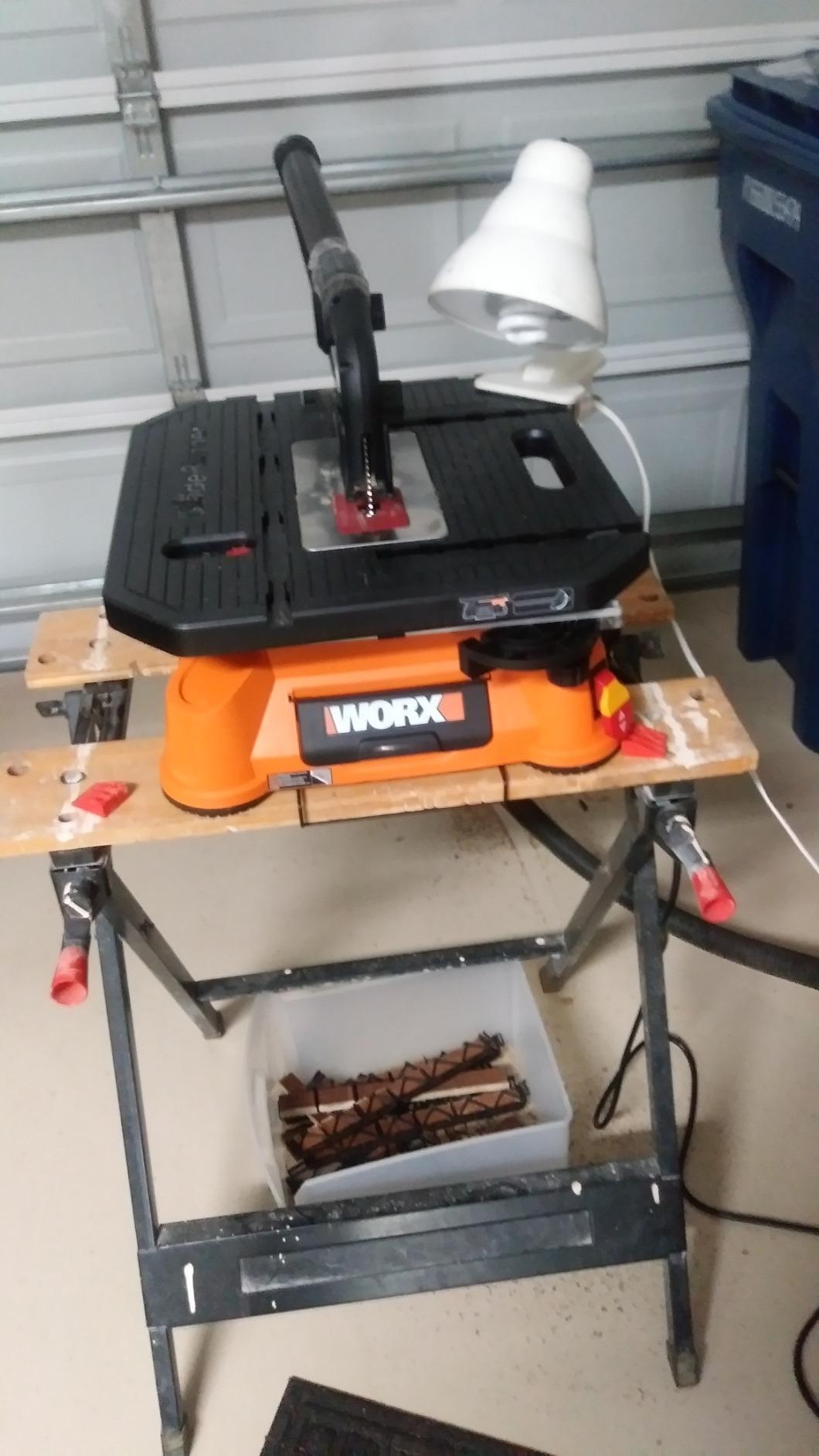 WORX BladeRunner Portable Tabletop Saw, 5.5 Amp, WX572L customer photo 1