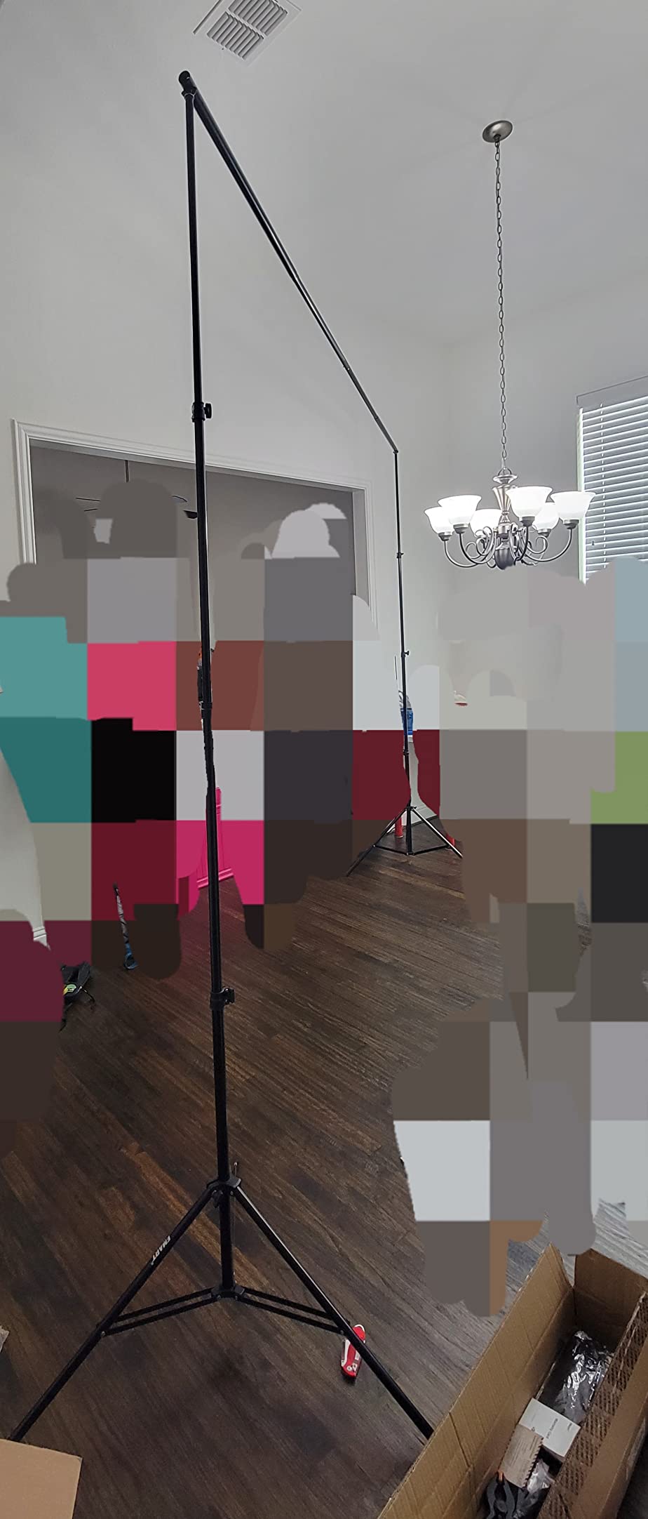 EMART Photo Backdrop Stand kit, 10 x 12 ft Back Drop Adjustable Frame for Photography, Photoshoot Banner Background Support Holder for Parties Dectoration customer photo 2
