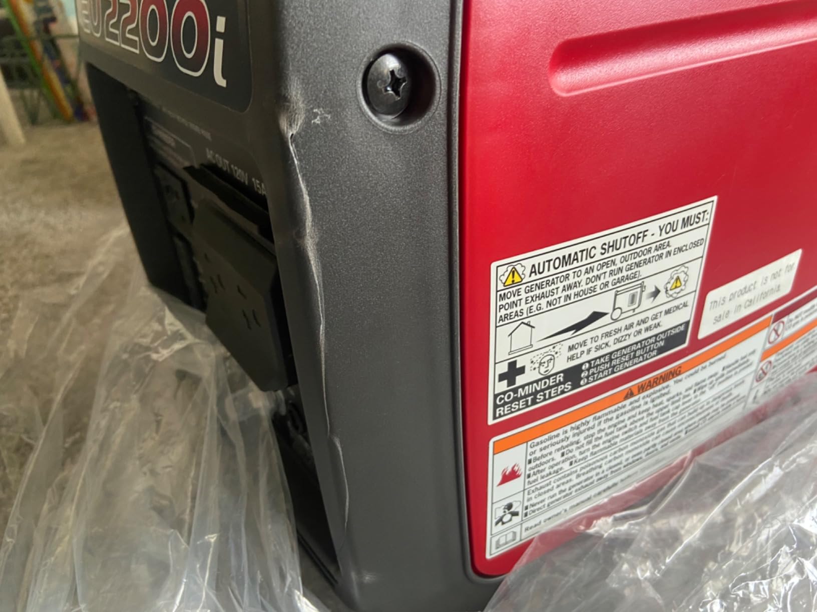 Honda EU2200i Companion 2200 Watt Inverter Generator (EU2200ITAN1) customer photo 2