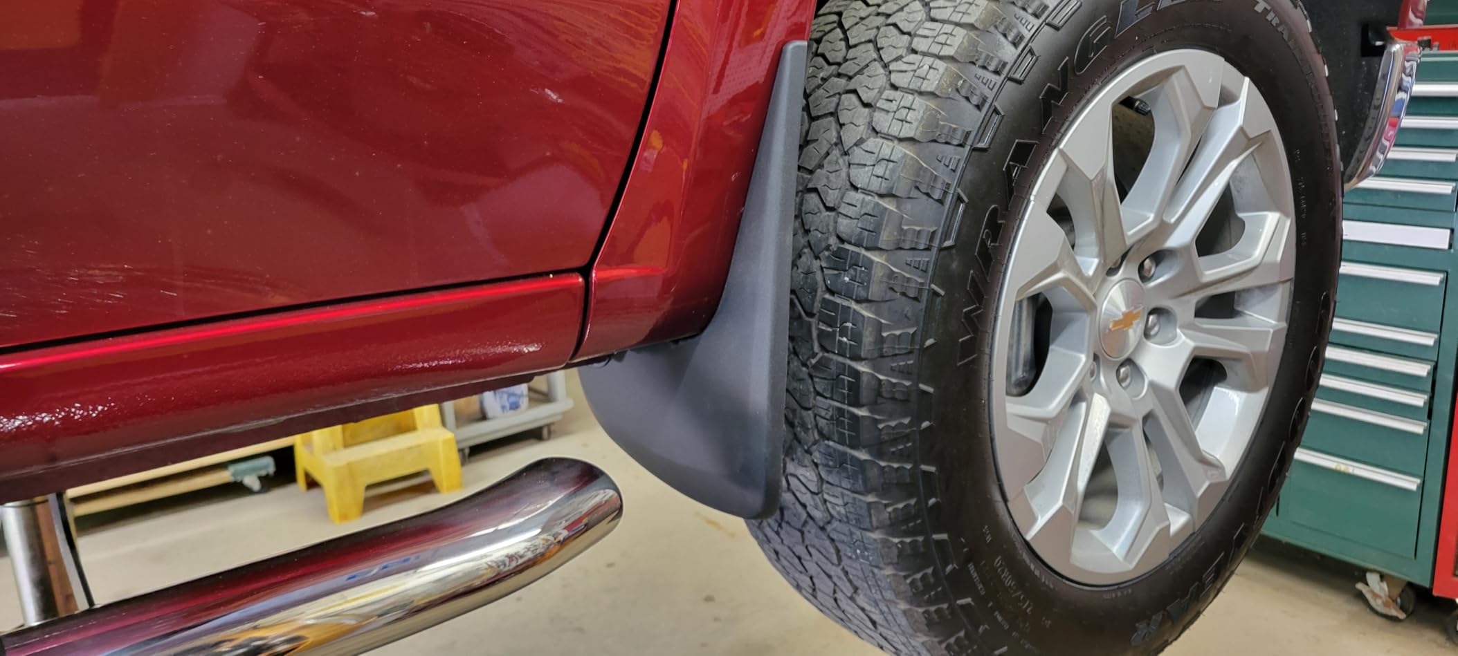 Kiwi Master No Drill Mud Flaps for 2014-2018 Chevy Silverado 1500/2500/3500 customer photo 1