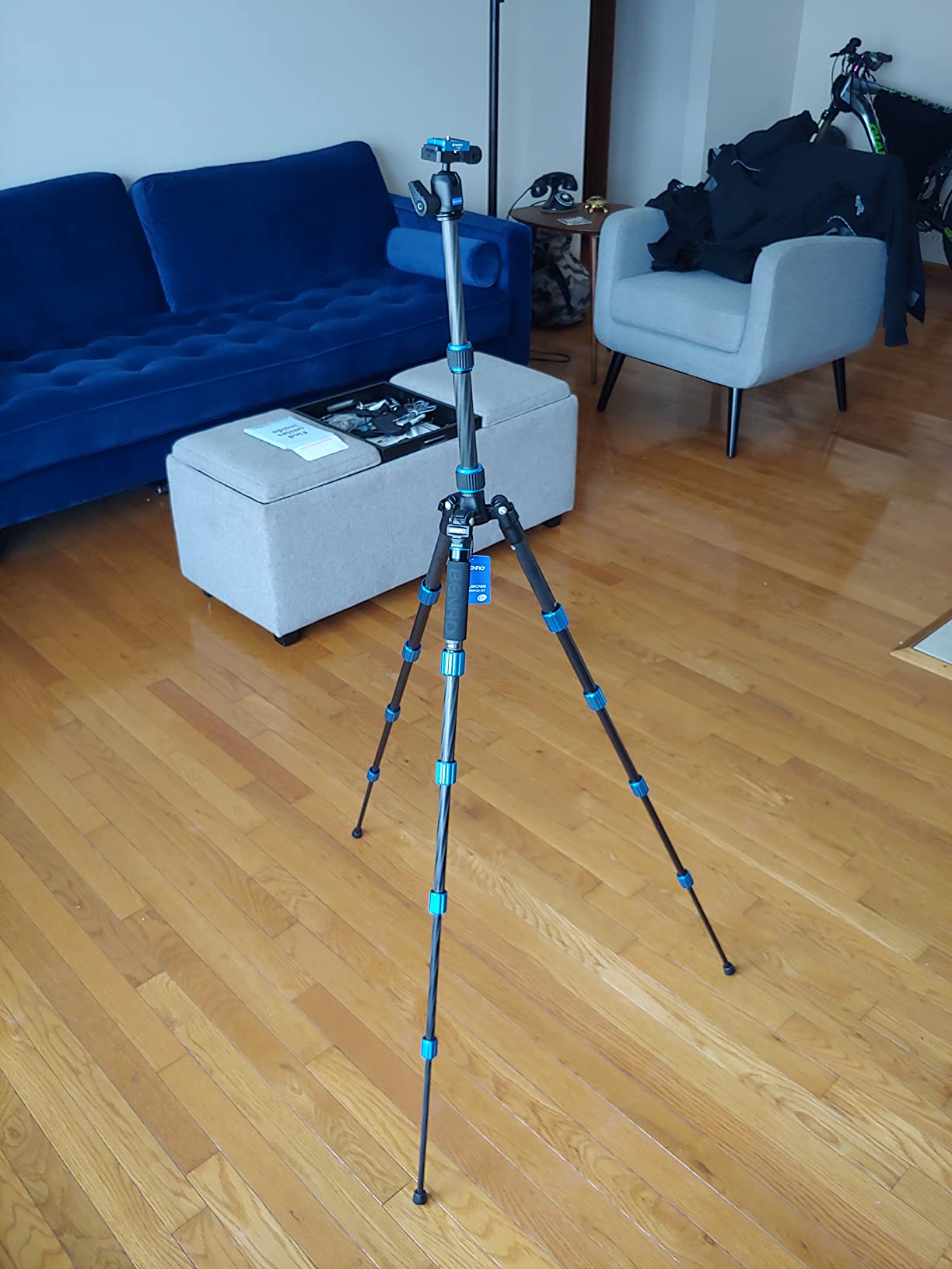 Benro Slim Travel FSL09CN00 Carbon Fiber Tripod Kit – Lightweight 5-Section Tripod with N00 Ball Head, Arca-Swiss Plate, Reverse Folding Legs & Case for DSLR & Mirrorless Cameras customer photo 2