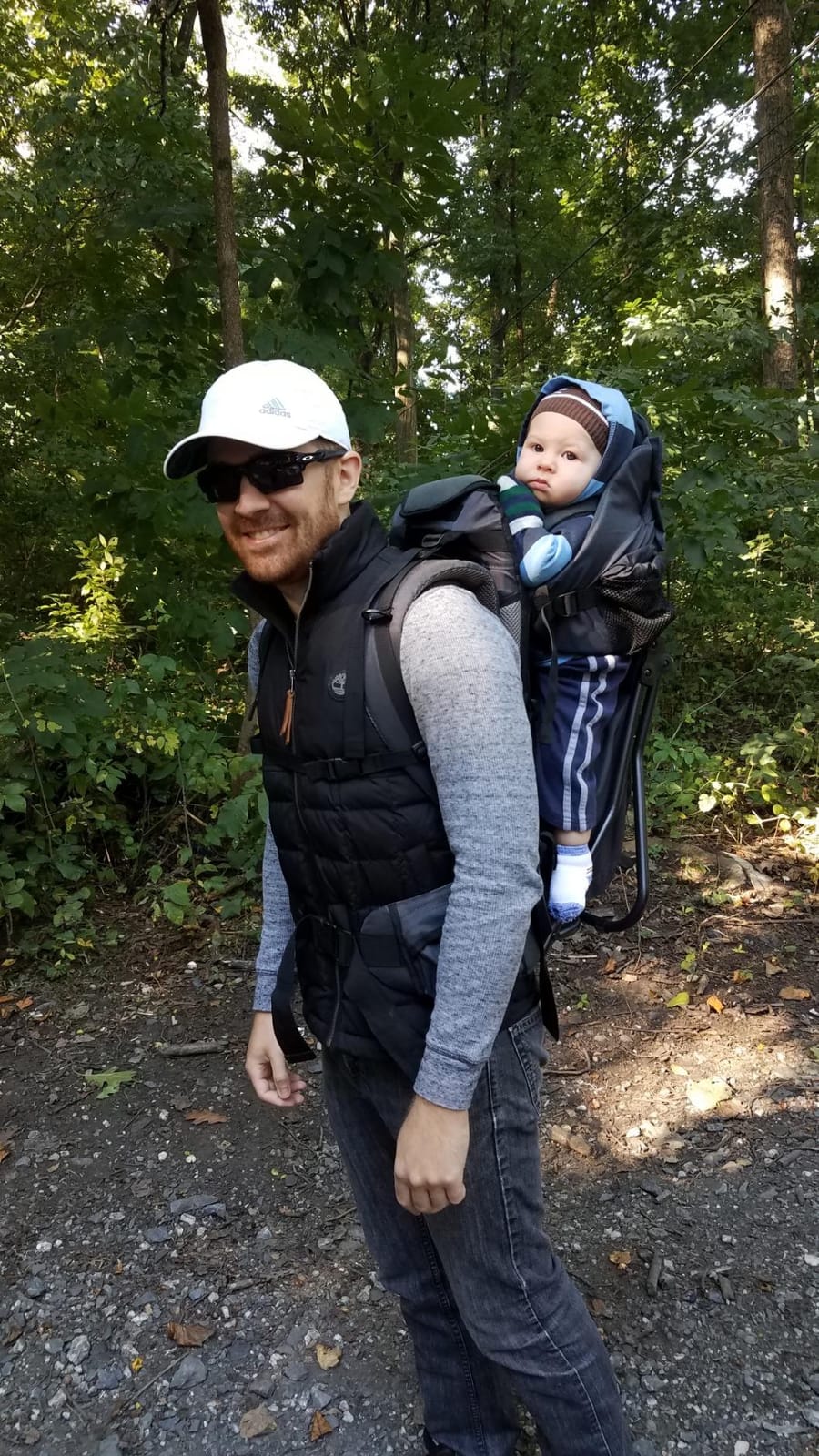 ClevrPlus Cross Country Baby Backpack Carrier, Grey, Toddler Hiking Backpack with Comfortable Seat, Adjustable Straps & Belt, Foldable Frame Lightweight Large Capacity Child Carrier for Outdoor customer photo 1
