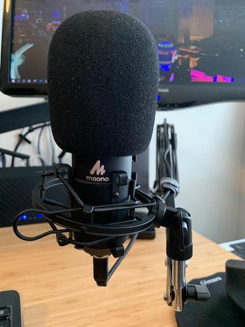 MAONO A04 USB Microphone, 192kHz/24Bit Condenser Mic Kit for PC Podcast customer photo 2