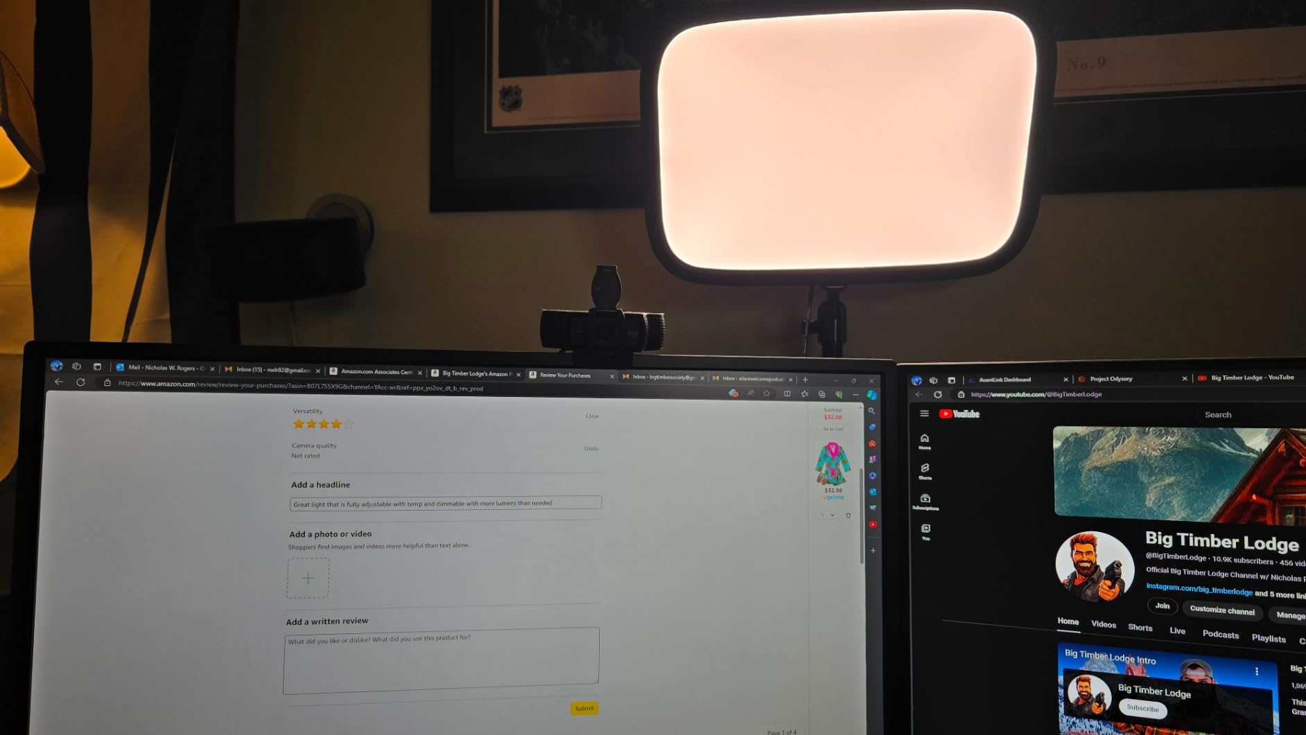 Elgato Key Light, Professional 2800 Lumens Studio Light customer photo 1