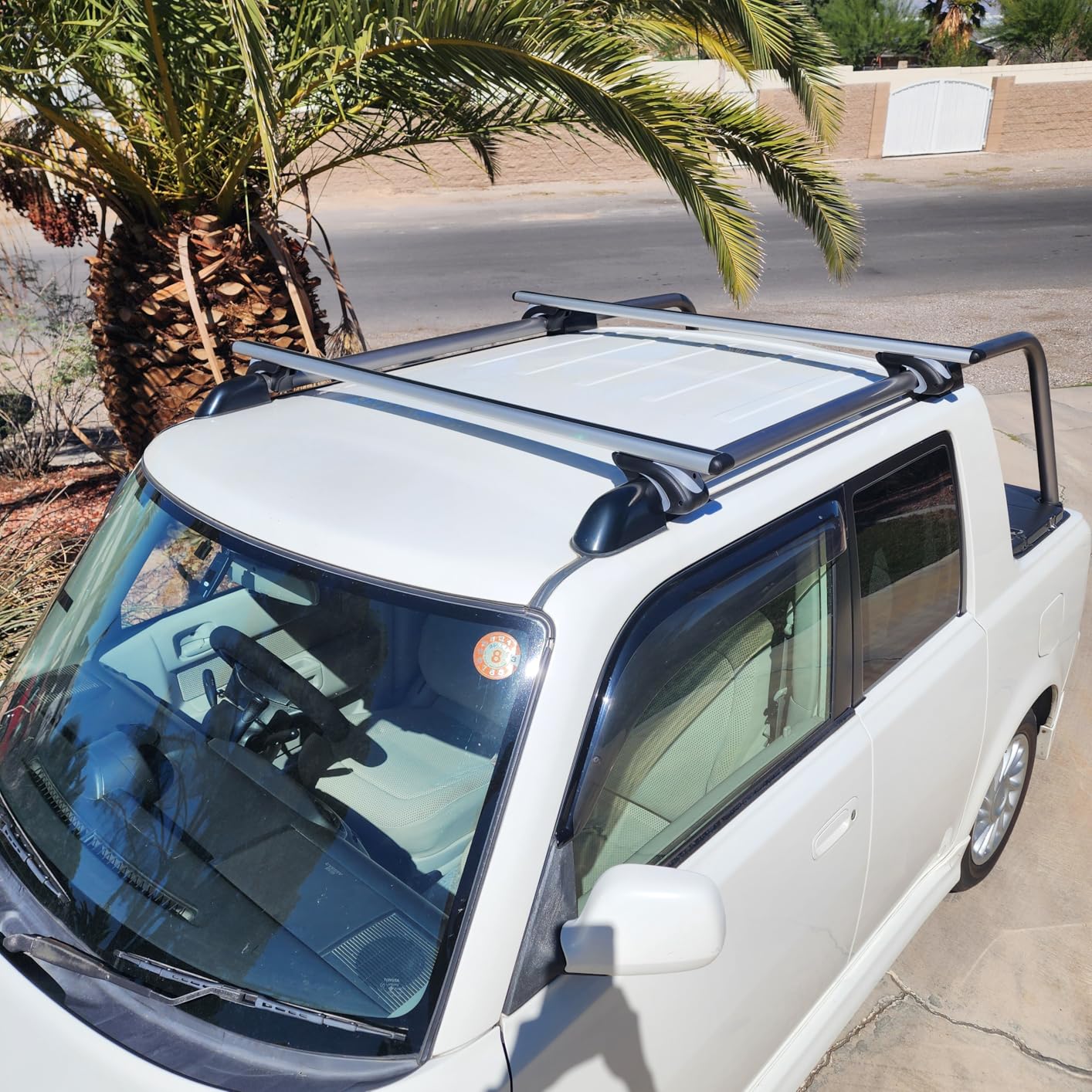 Aero Aluminum Universal 56'' Roof Rack Cross Bars, Existing Raised Side Rail with Gap -200 lbs Load Capacity customer photo 1
