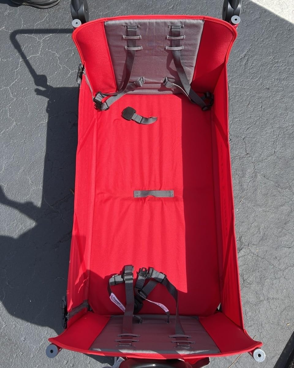 Radio Flyer Wagon for Kids, Baby Stroller, Outside Toys for Toddlers 1-3, Rolling Cart, Beach Cart with Wheels, Convertible Stroller Wagon for Kids Ages 1+ Years, Red customer photo 2
