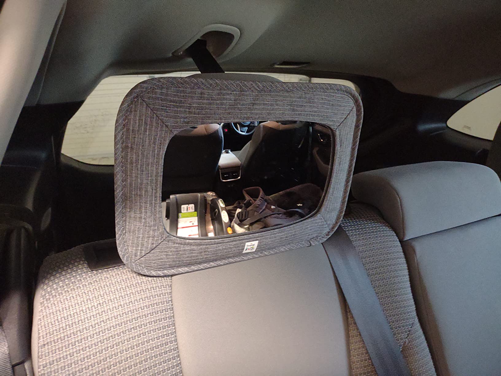GoldBug Soft Sided Rear & Forward Facing Safety Mirror for Baby & Toddler - Shatter Resistant - Jumbo Baby Car Mirror customer photo 2