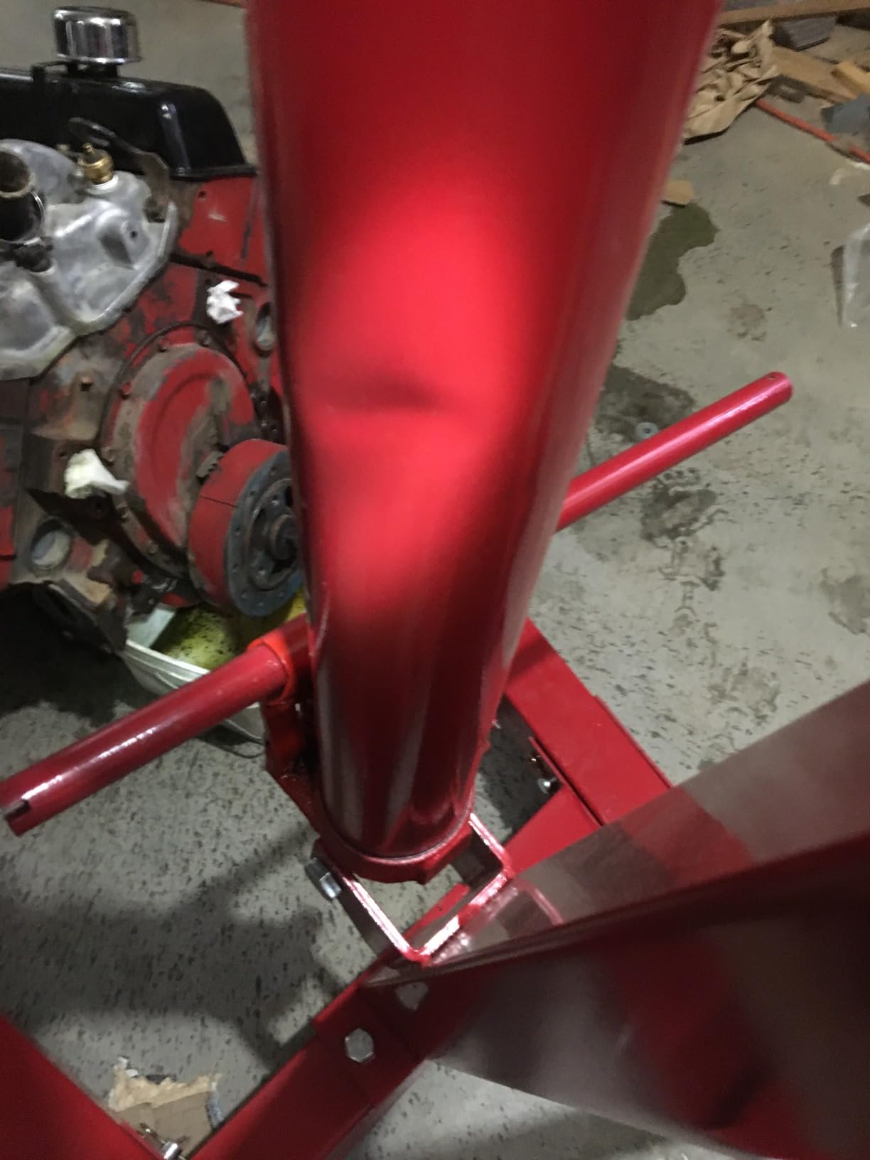 2 Ton Hydraulic Engine Hoist Crane, 4400LBS Folding Cherry Picker customer photo 2