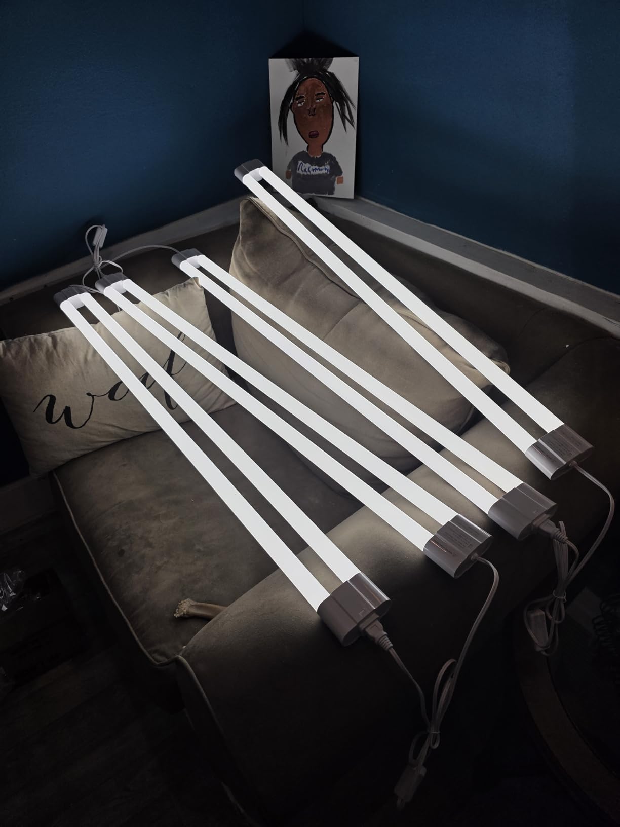 BBOUNDER 4Pack 4FT LED Shop Light, 5000K, 40W=250W, Linkable for Garage customer photo 1