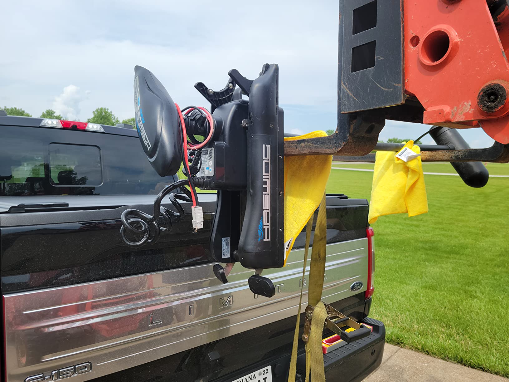 Haswing Bow Mount Trolling Motor 80lbs 54in - Remote & Foot, Quick Release customer photo 2