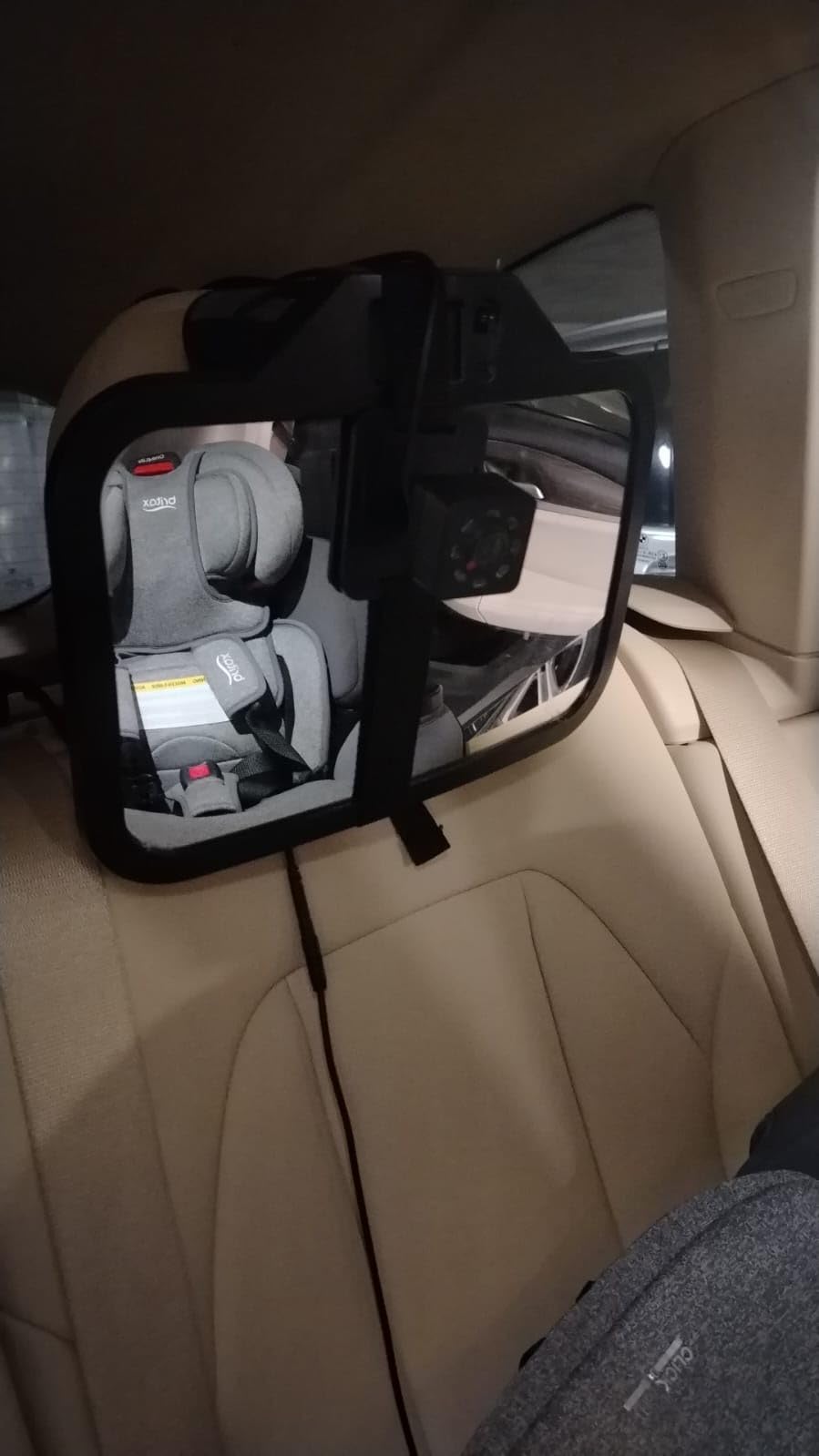 Baby Car Mirror with 4.3'' HD Night Vision Function Display, Safety Car Seat Camera with Wide Crystal Clear View, Easily Observe The Baby’s Move(Not USB) customer photo 1