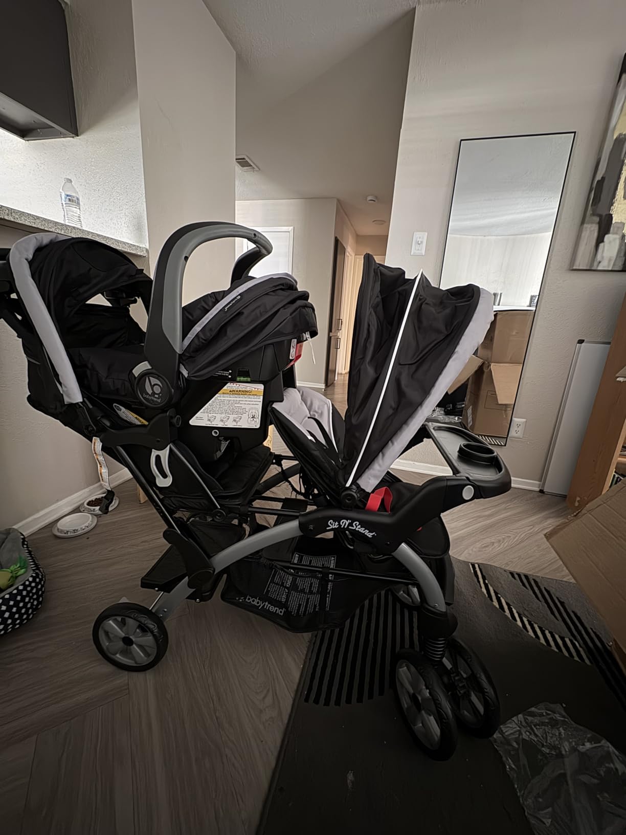 Baby Trend Infant/Toddler Double Stroller & Car Seat Combo, 2 Pc, Khaki customer photo 2