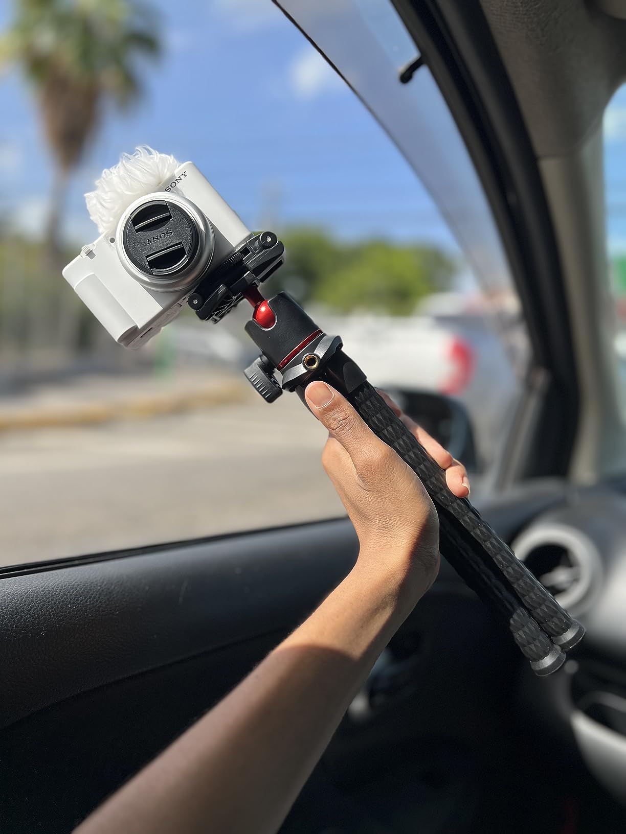 Portable Camera Tripod, Mini Flexible Stand for Phone with Cold Shoe Phone Mount for iPhone iPhone 17 16 15 14 Pro Max XS Max X Canon Nikon Sony DJ Pocket 3 Cameras Gopro Travel customer photo 2