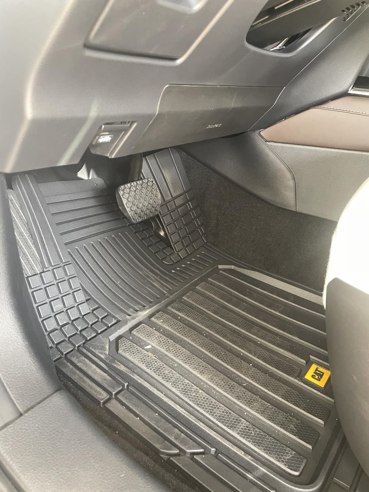 CAT® ToughLiner™ Black Car Floor Mat– Heavy-Duty Trim to Fit for Trucks, & SUVs – All-Weather Odorless Rubber Automotive Mat & SUV Floor Liners for Maximum Protection customer photo 1