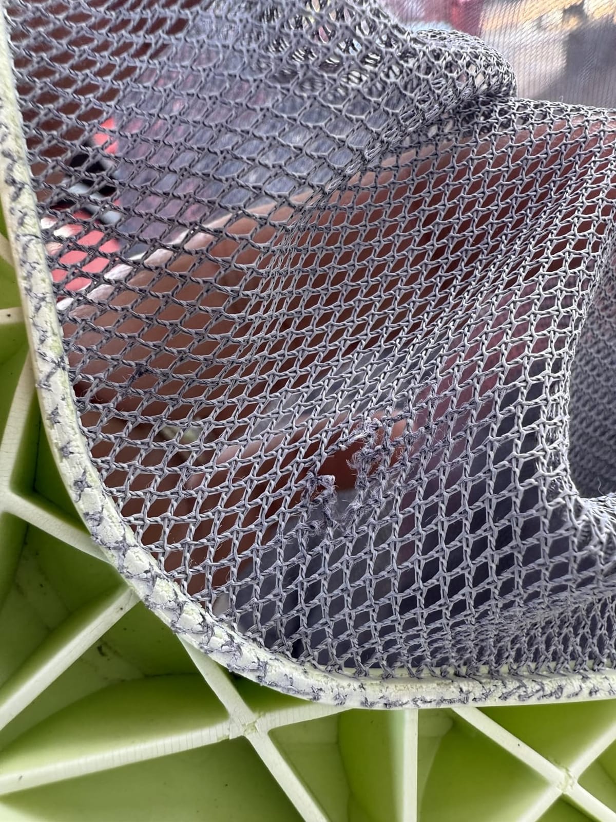 Sepetrel Swimming Pool Leaf Skimmer Net,Reinforced Frame Deep Rake Net customer photo 2