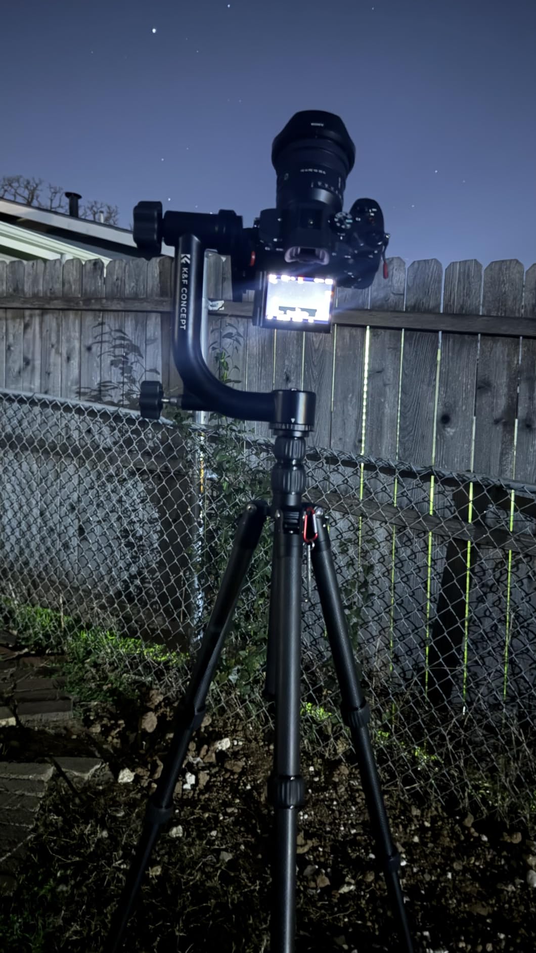 K&F CONCEPT Aluminum Alloy 360 Degree Panoramic Gimbal Tripod Head with 1/4'' Standard Quick Release Plate and Bubble Level,Load Capacity up to 20kg/44lbs customer photo 1