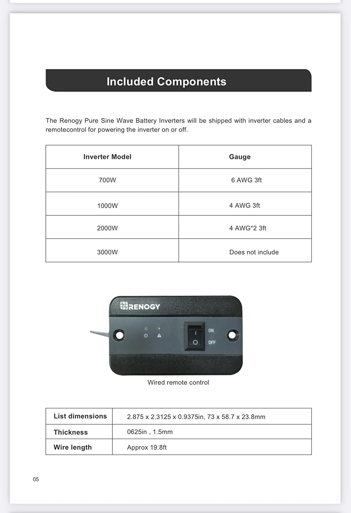 Renogy Inverter P2 3000W Pure Sine Wave Inverter 12V DC to 120V AC Converter for Home, RV, Truck, Camping, Trailer, with Wired Remote Controller, Support Li, AGM, SLD, Gel, FLD Batteries customer photo 2