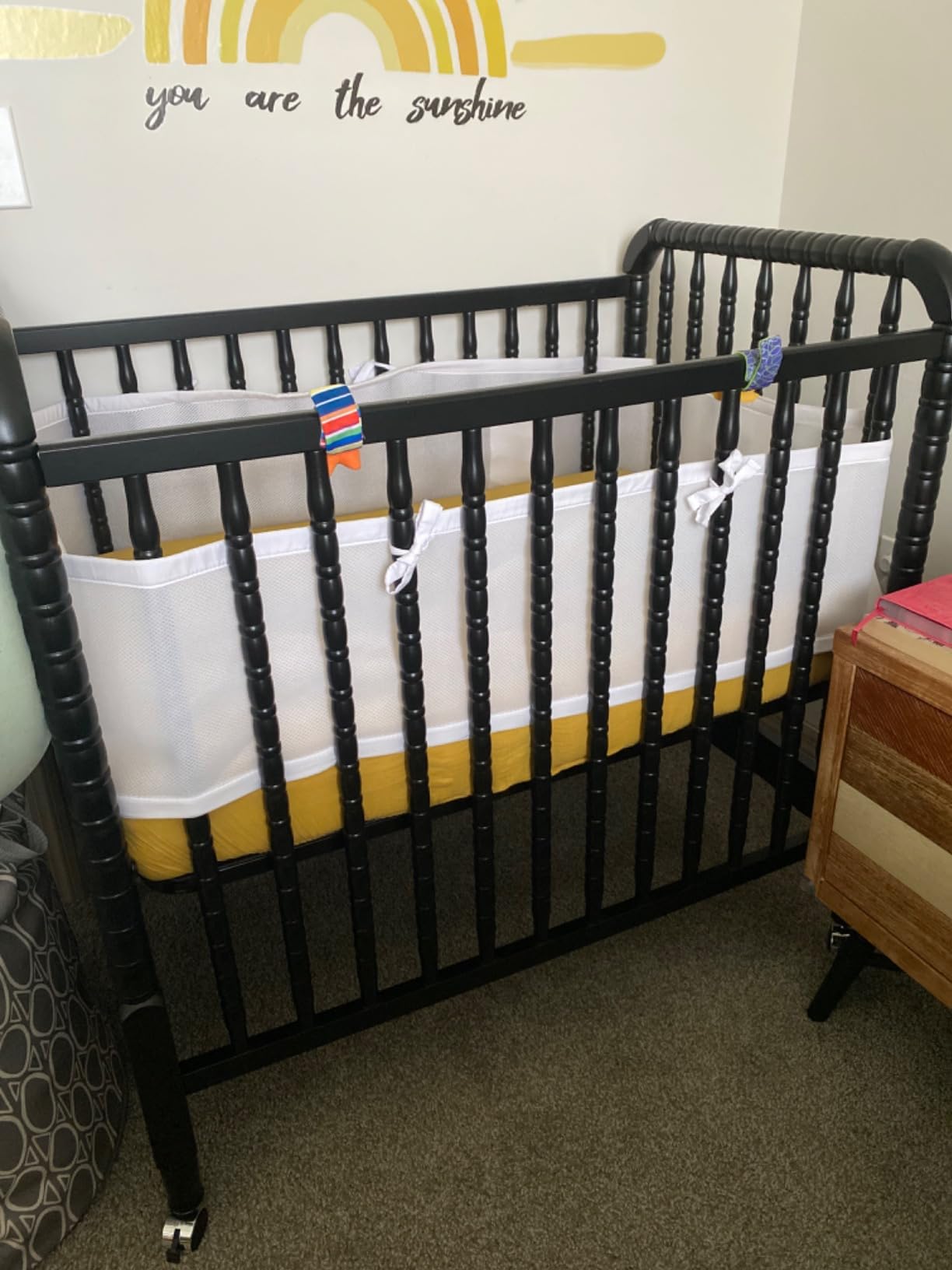 DaVinci Jenny 3-in-1 Convertible Mini Crib, GREENGUARD Certified, Ebony customer photo 1