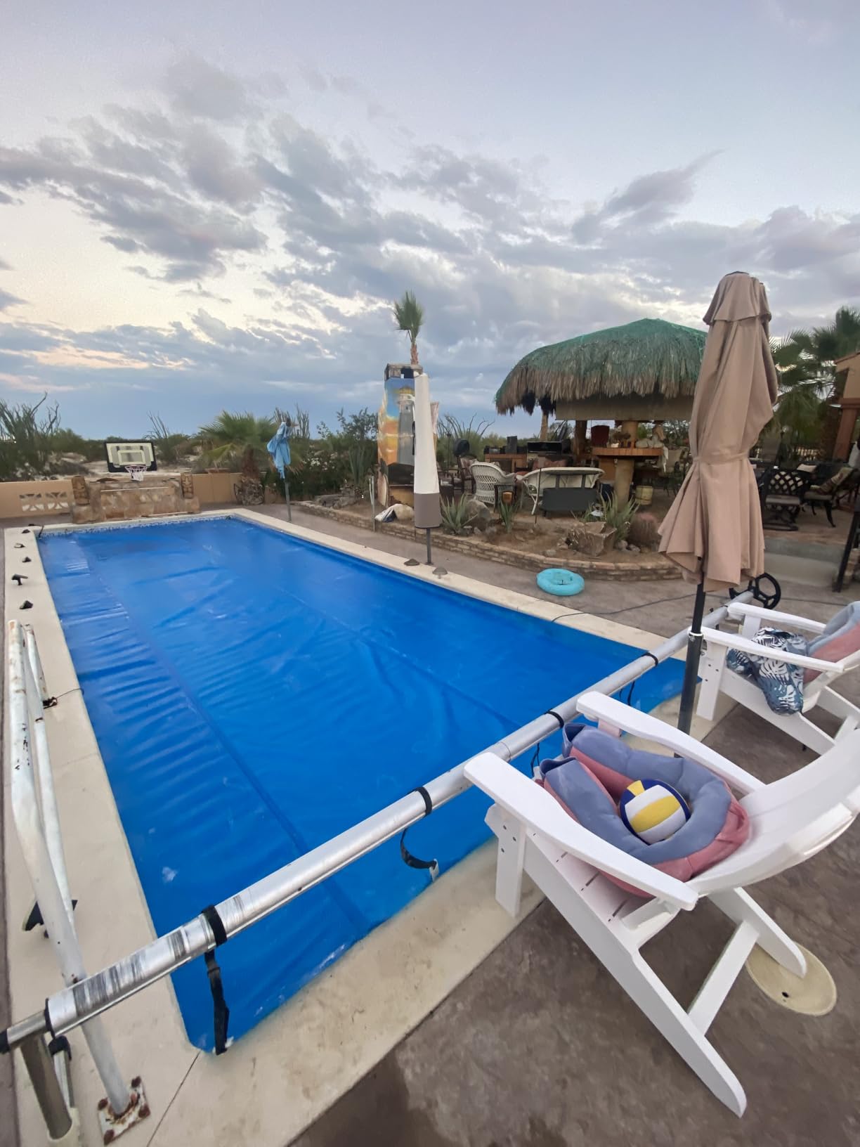 BigXwell Heavy-Duty Solar Pool Cover 18ft Round - 16Mil Blue customer photo 1