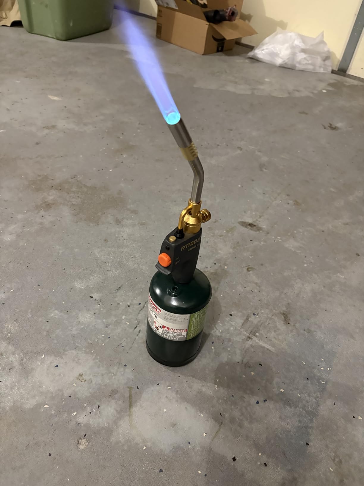 RTTOOA Propane Torch Head, GJ-8000pro High Intensity Torch Head, Trigger Start Gas Torch Kit for Propane, Pencil Flame Welding Torch Fuel by Mapp/Map/Propane, Soldering, Cooking(CSA Certified) customer photo 2