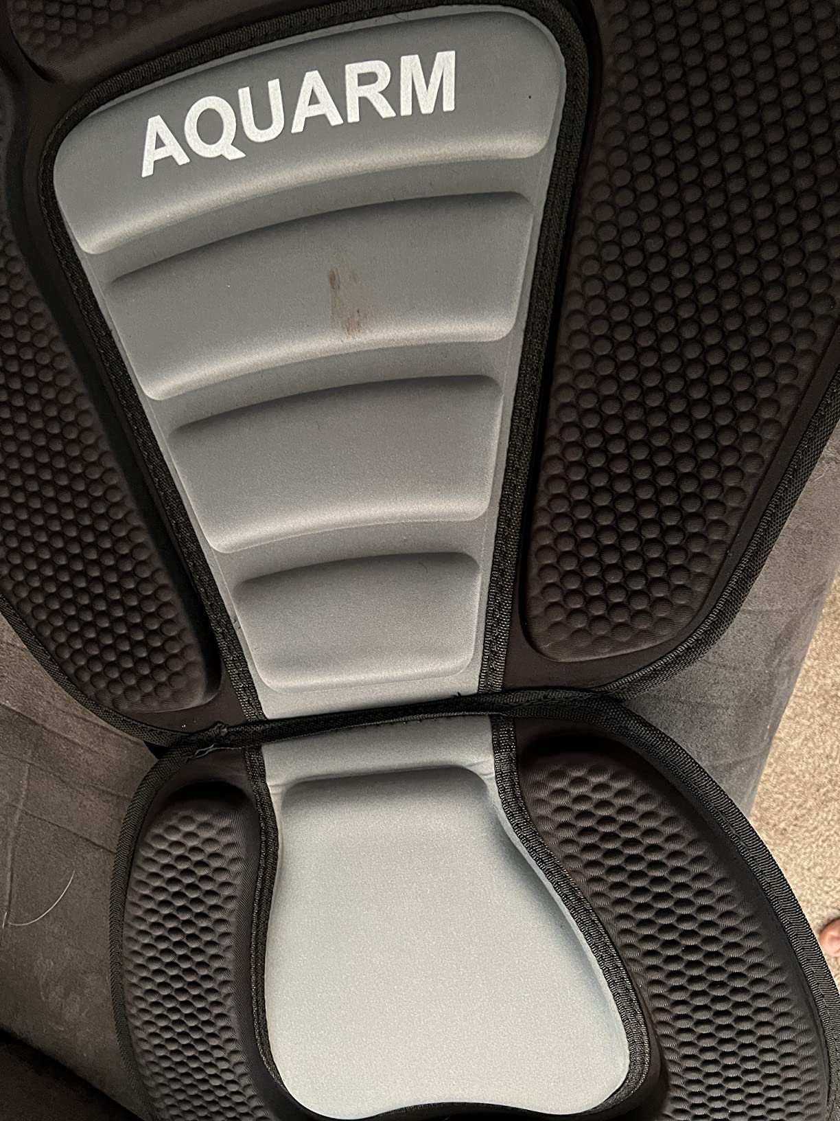 Kayak Seat Deluxe Padded Canoe Seat Adjustable Kayak Backrest Replacement Seat Cushion Pad Back Support with Detachable Back Storage Bag for Universal Sit customer photo 2