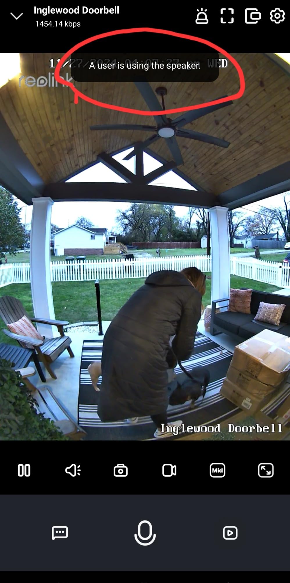 REOLINK Video Doorbell WiFi 2K Wired Camera, 4:3 Wide View Outdoor Camera customer photo 1