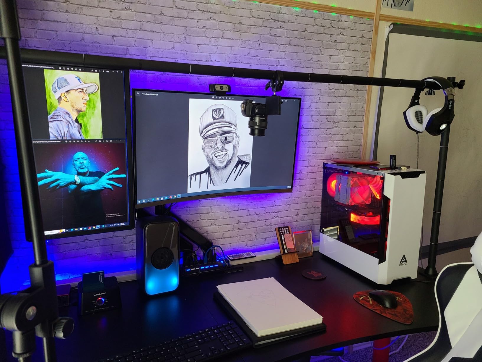 JUSMO LS15 Pro Camera Desk Mount, Aluminum Overhead Camera Mount Rig customer photo 1