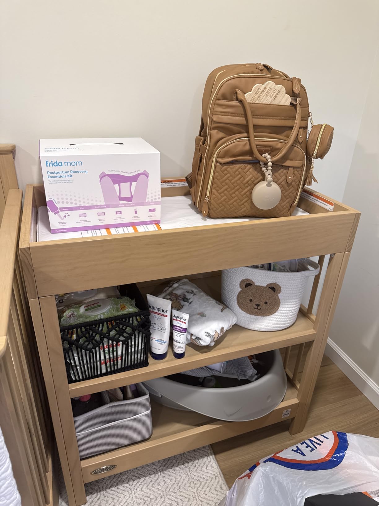 Graco Teddi Changing Table with Water-Resistant Changing Pad, Driftwood customer photo 1