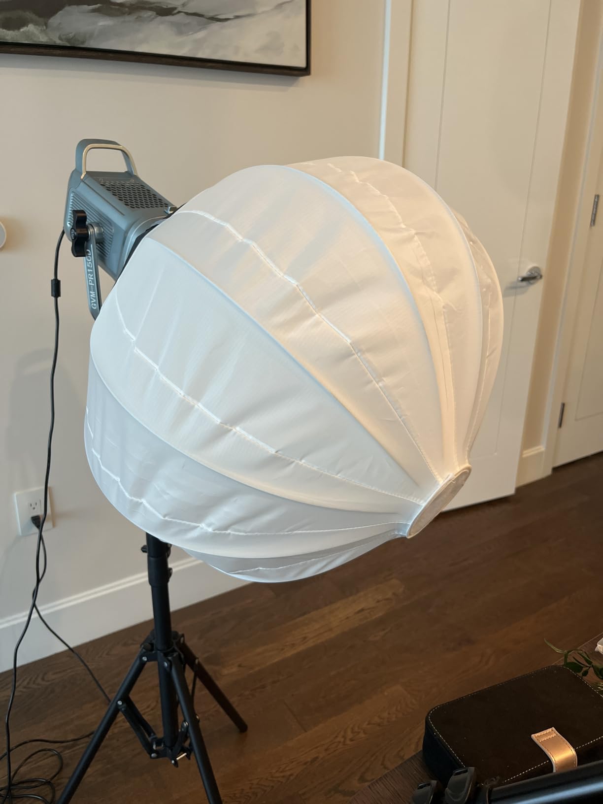 GVM 150W Video Light Kit, 2700K-7500K Continuous Lighting for Photography with Lantern Softbox&Stand, Bi-Color Studio Light Kit with Bluetooth Control, CRI 97+ 8 Scene Lights for Live Streaming customer photo 1