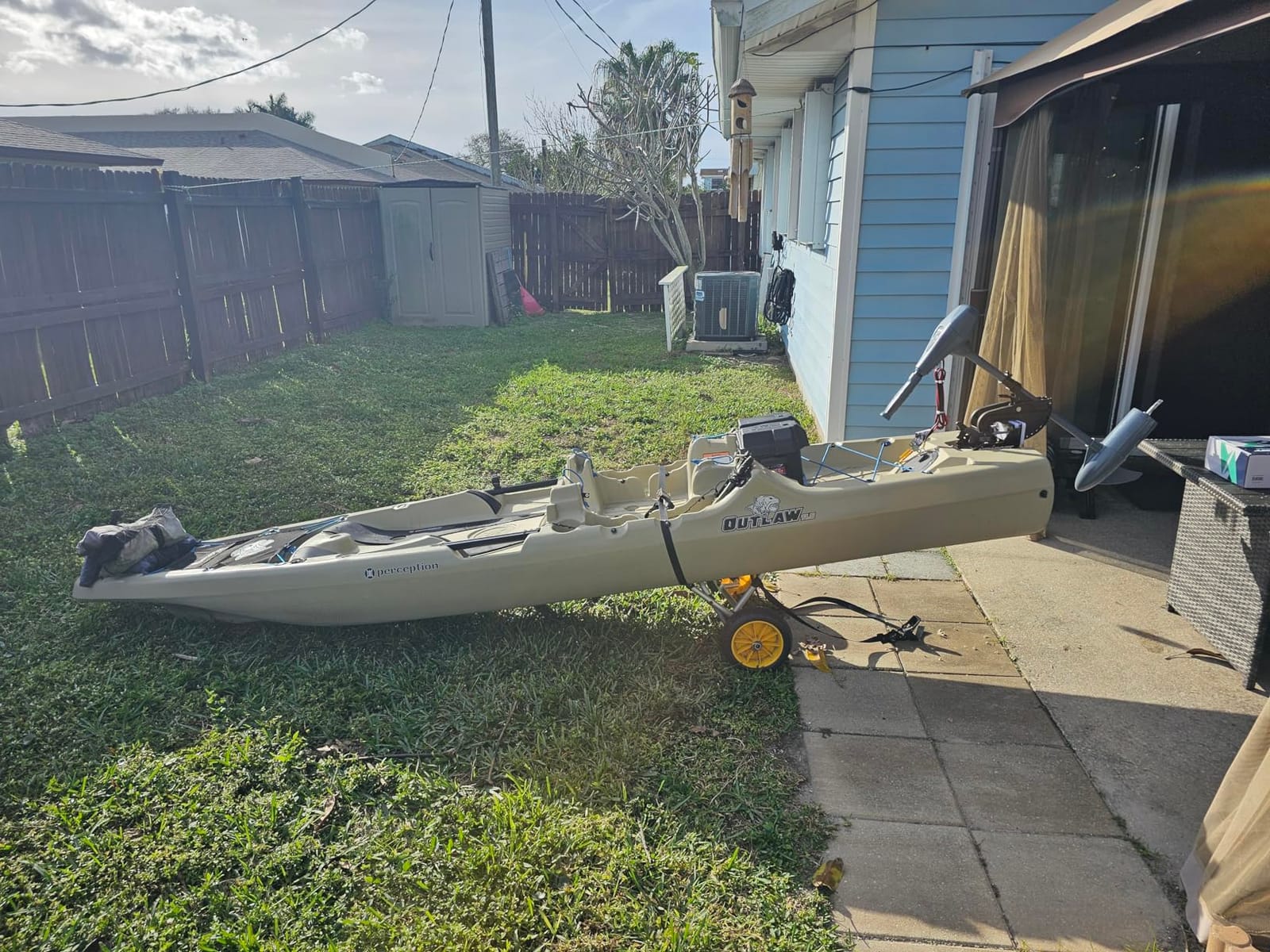 Newport Trolling Motor Transom Motor Mount - Kayaks - Freshwater and Saltwater - 1 Size, Gray customer photo 2