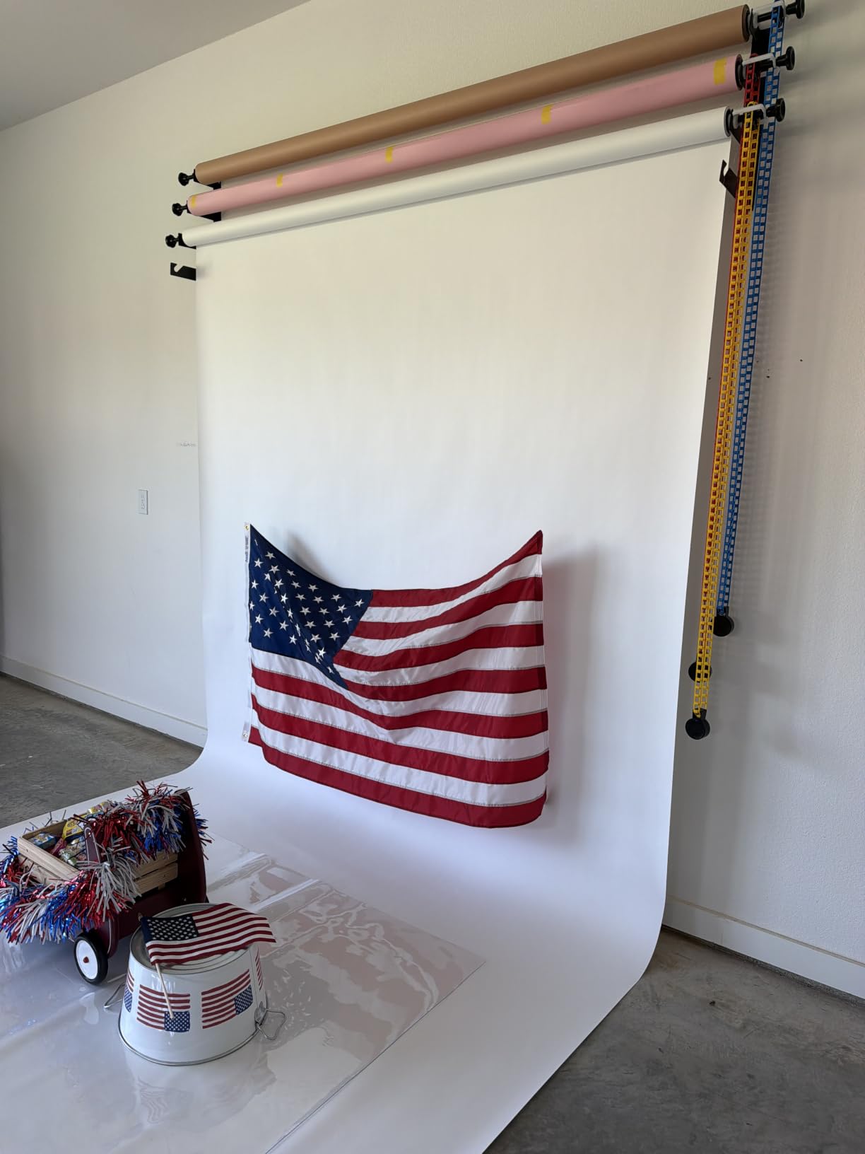Solid Photography Backdrop Background Chromakey Muslin Portrait Background Screen for Photo Video Studio… (White, 8x10ft) customer photo 2