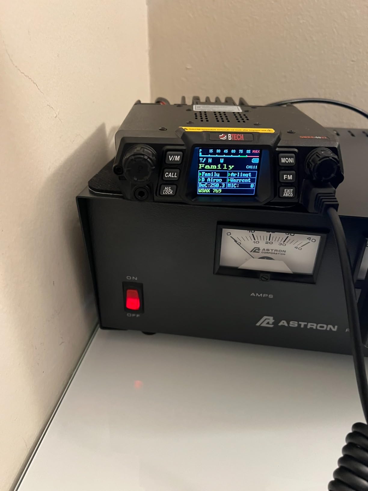 BTECH GMRS-50V2 50W 256 Fully Customizable Channels Mobile GMRS Two-Way Radio. Repeater Compatible, Dual Band Scanning (VHF/UHF), FM, & NOAA Weather Broadcast Receiver customer photo 1