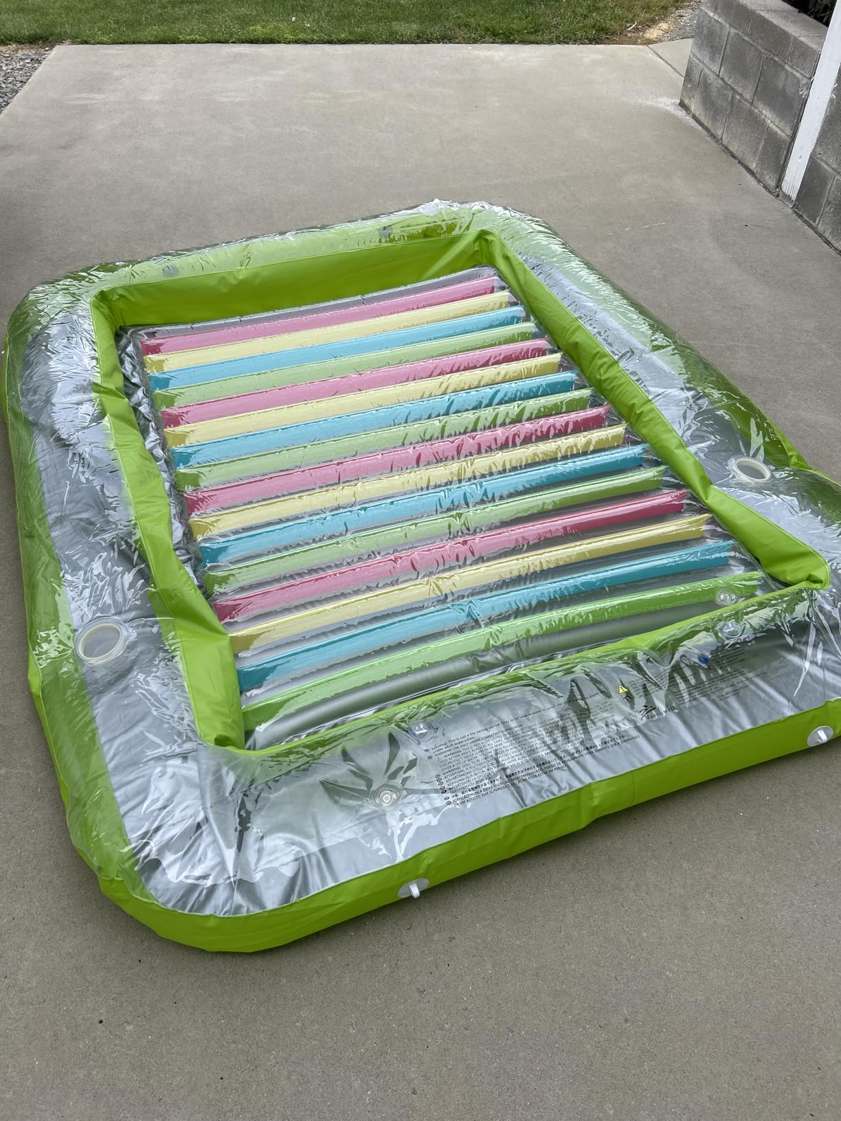 Inflatable Tanning Pool Lounger Float - Jasonwell 4 in 1 Sun Tan Tub Sunbathing Pool Lounge Raft Floatie Toys Water Filled Tanning Bed Mat Pad for Adult Blow Up Kiddie Pools Kids Ball Pit (MG,L) customer photo 1