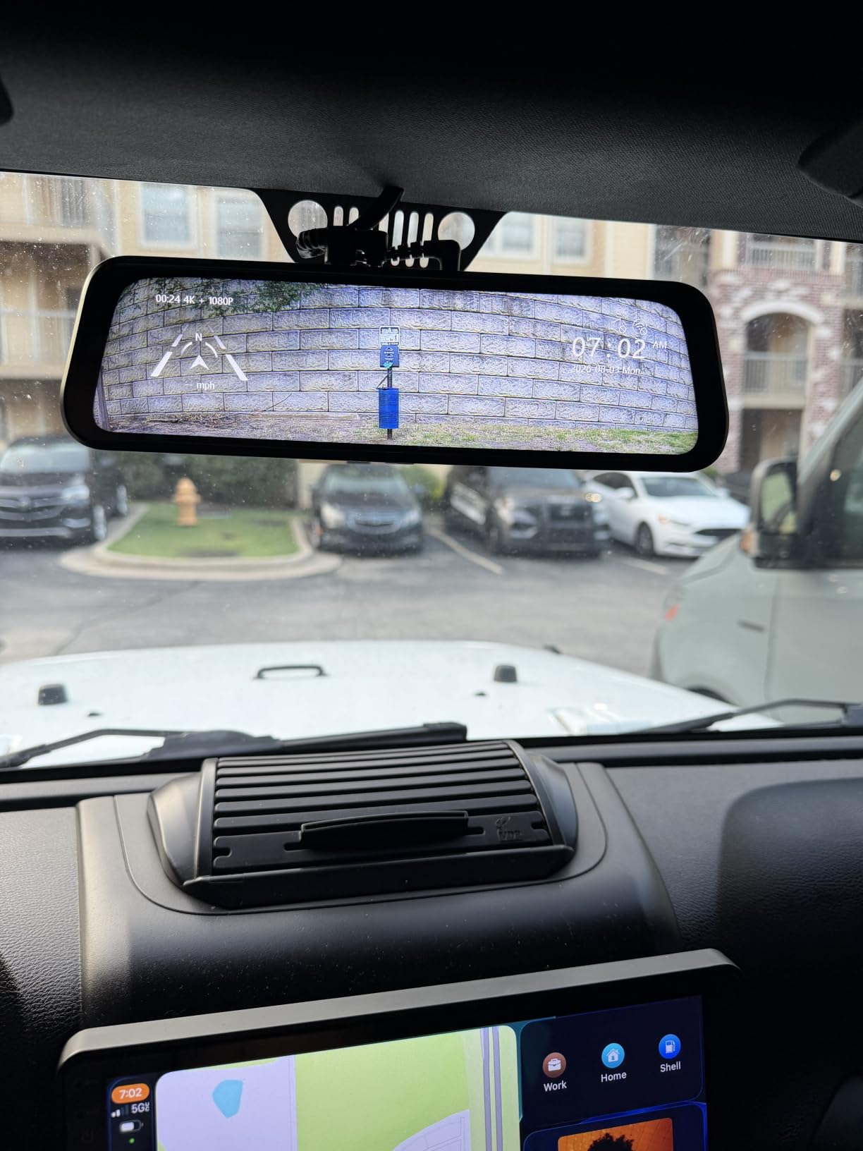 WOLFBOX G930 10'' 4K Rear View Mirror Camera with 64GB Card,5.8GHz WiFi customer photo 1