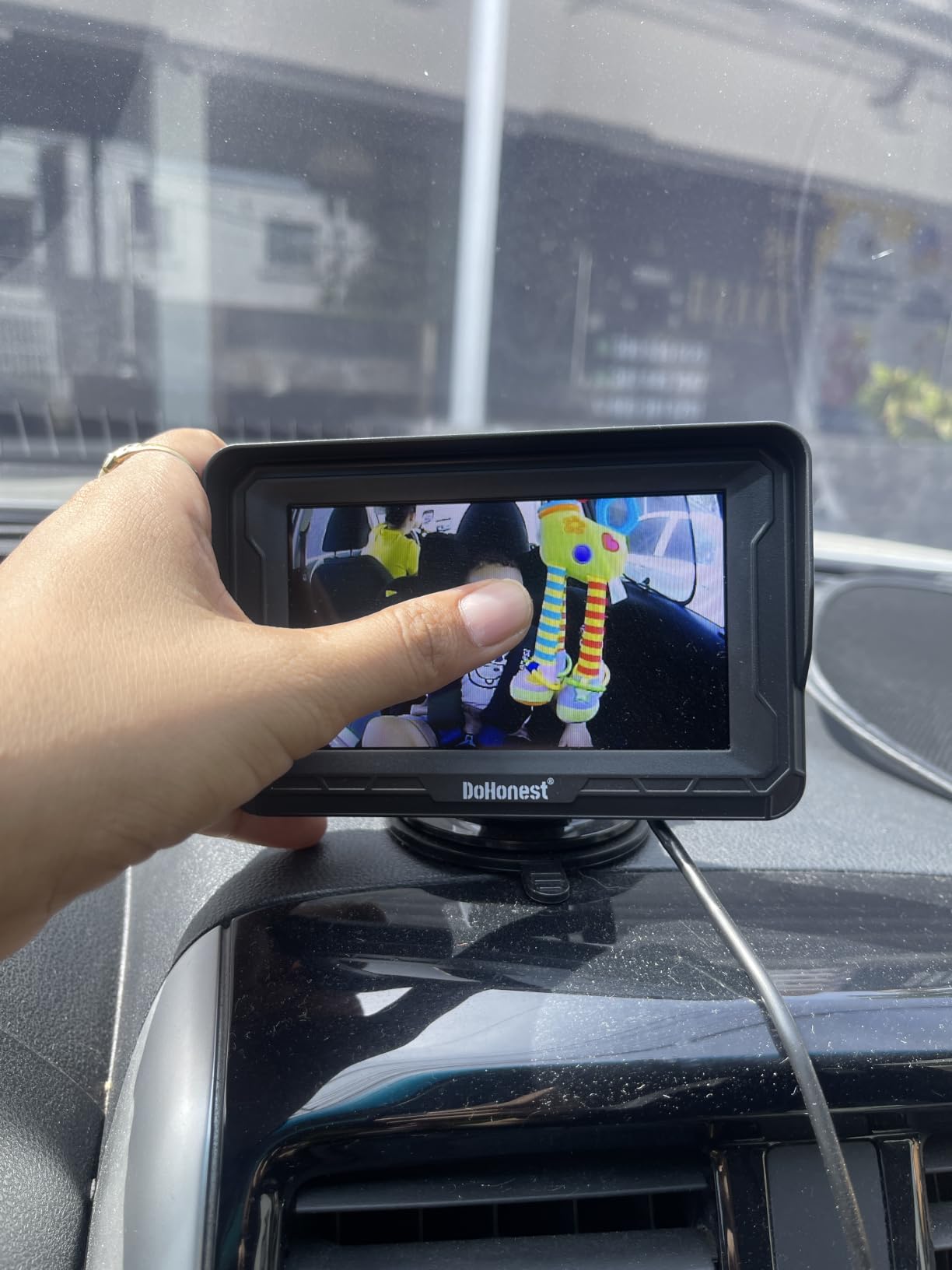 DoHonest Baby Car Camera HD 1080P: Rear Facing Car Baby Monitor Clear Image customer photo 1
