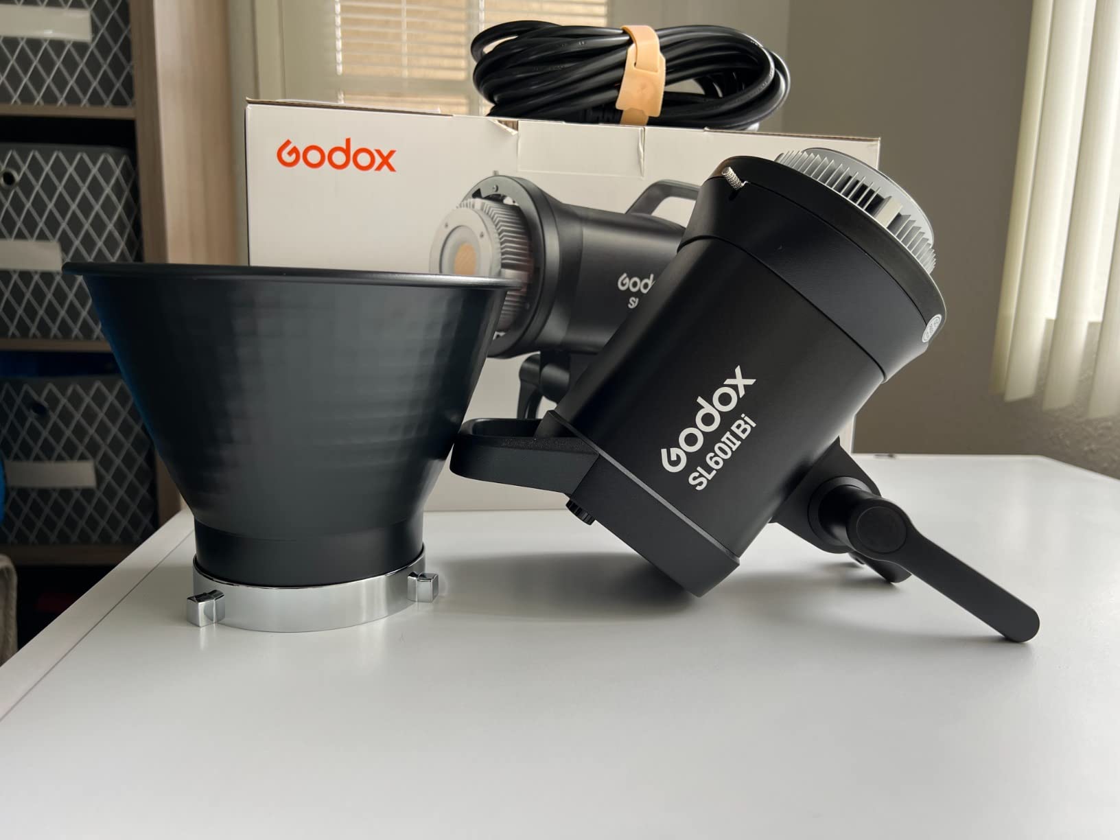 Godox SL60IIBi Bi-Color LED Video Light, 75W 25100Lux@1M CRI 96+ 11 FX Effects APP Control Bowens Mount Photography Continuous Light for Photography&Video customer photo 1