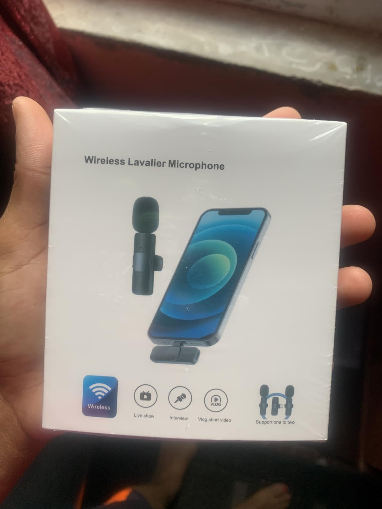 Labstandard Professional Wireless Lavalier Lapel Microphone for iPhone, iPad, mini Video Recording Mic forInterview Video Podcast Vlog YouTube&Livestream, Noise Reduction, Plug &Play customer photo 1