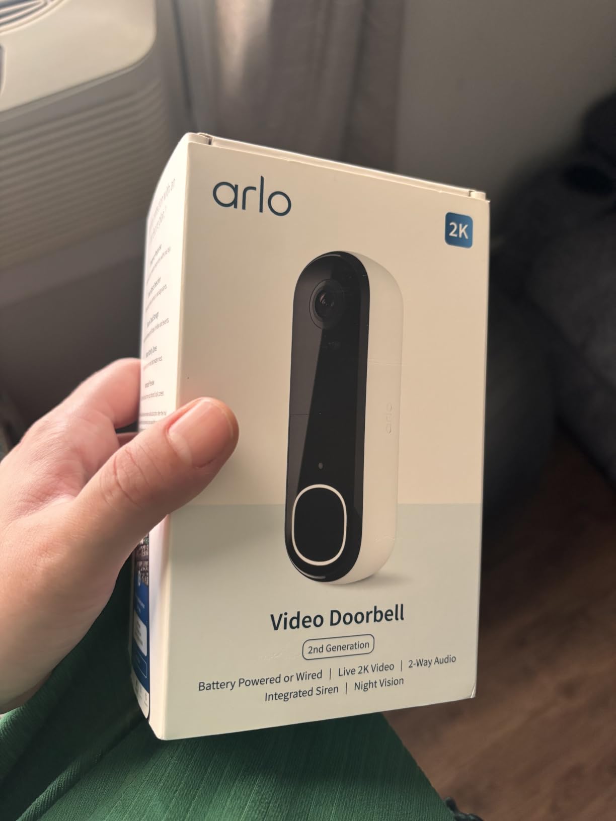 Arlo Video Doorbell 2K (2nd Gen) Wireless or Wired - 1-Cam customer photo 1