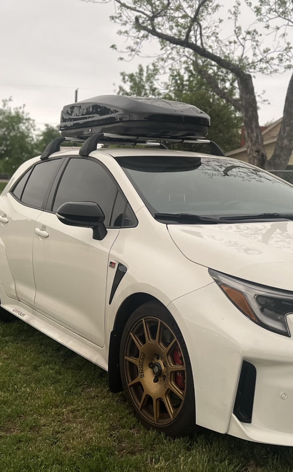 Rooftop Cargo Box, 13 Cubic Ft, for Family Travel and Road Trips, Black customer photo 2